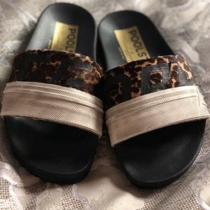 NWOB Golden goose pool star slides size 36